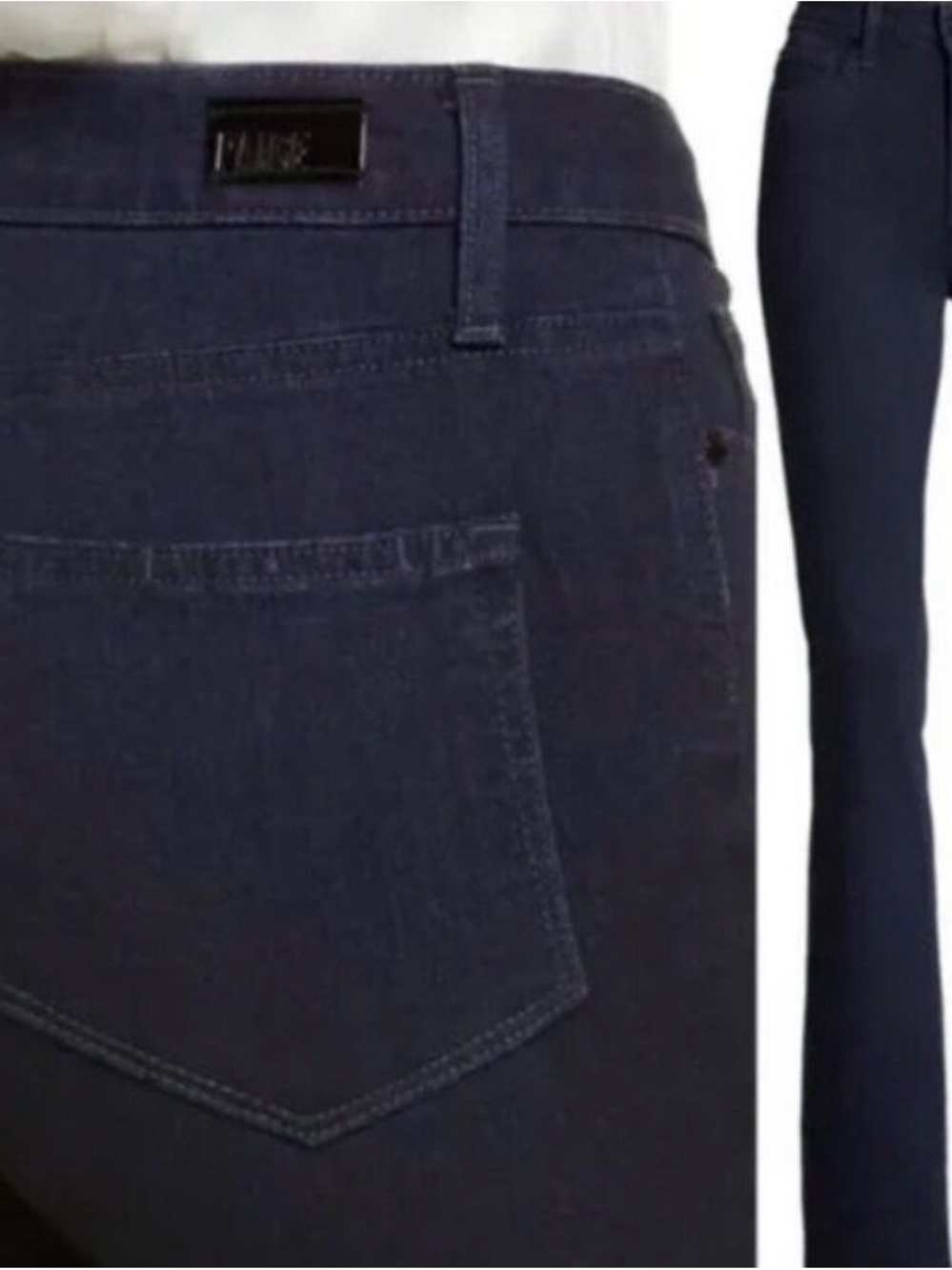 PAIGE Dark Navy Bootcut Jeans